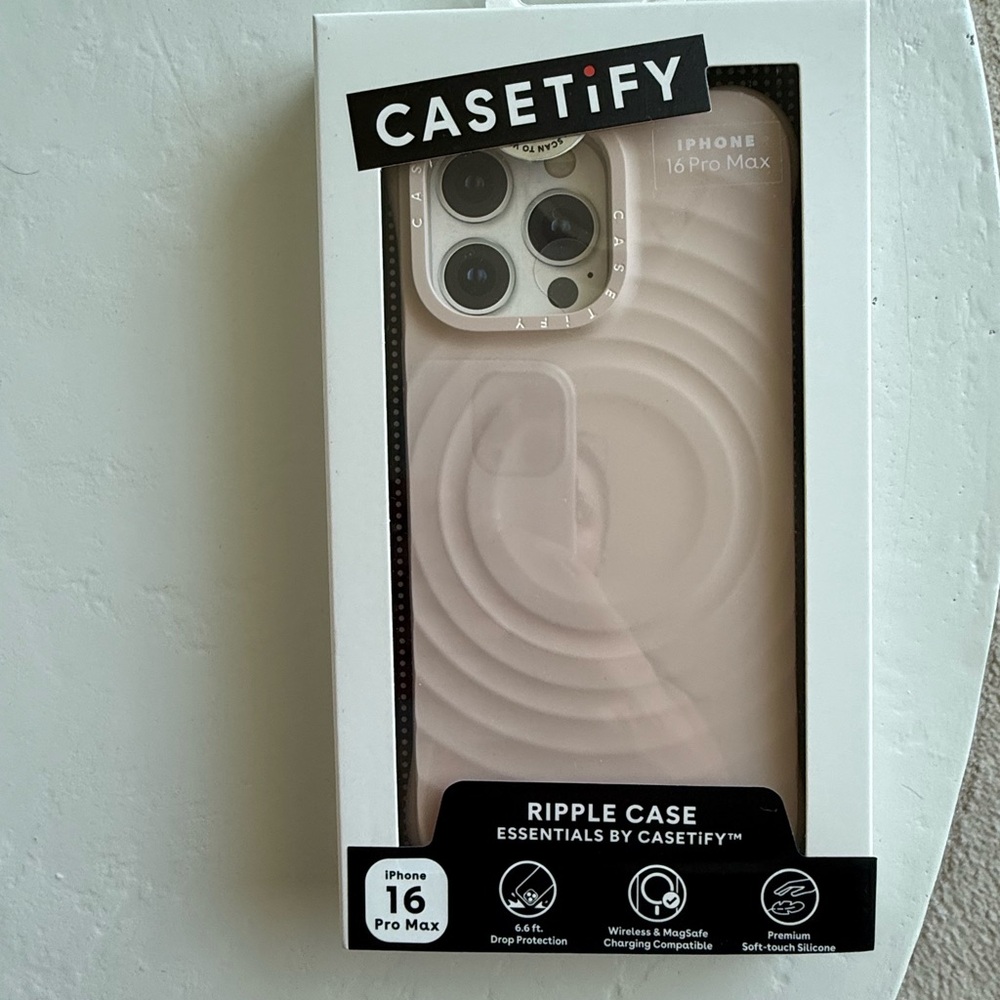 Casetify Ripple Case for iPhone 16 Pro Max - Cream